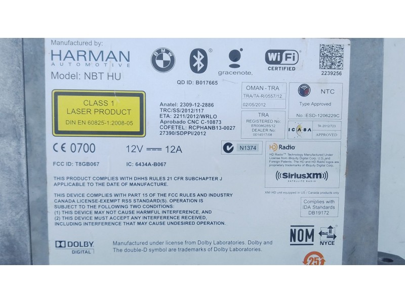 Recambio de sistema navegacion gps para bmw 4 coupé (f32, f82) 420 d referencia OEM IAM   