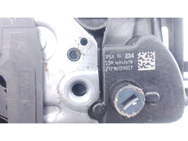 Recambio de cerradura puerta delantera derecha para peugeot 3008 ii suv (mc_, mr_, mj_, m4_) 1.2 thp/ puretech 130 (mrhnsm, mrhn