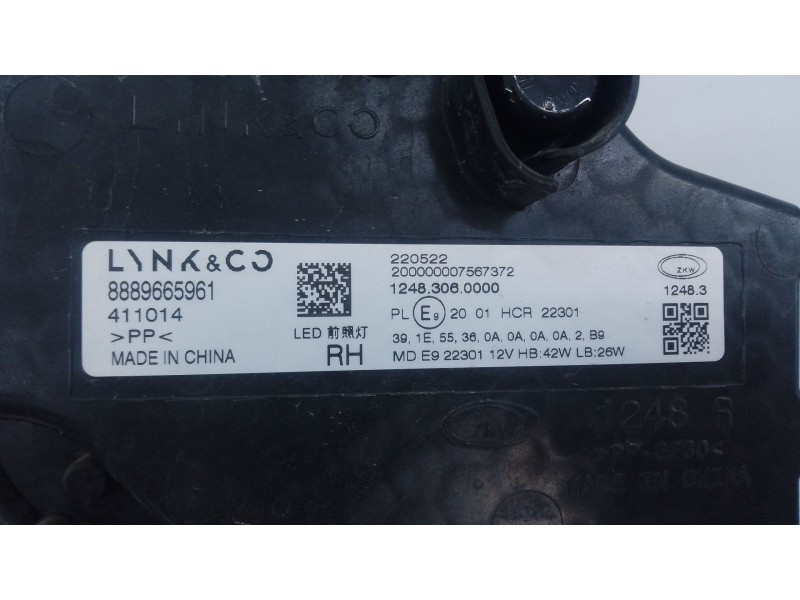 Recambio de faro derecho xenon para lynk & co 01 phev referencia OEM IAM   