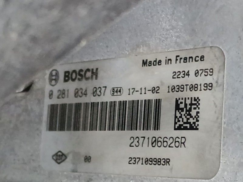 Recambio de centralita motor uce para fiat talento autobús (296_) 1.6 d referencia OEM IAM 237106626R 02818348374917-11-021039T0