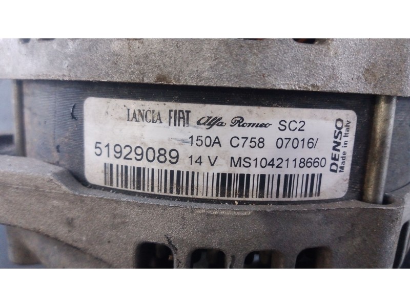 Recambio de alternador para jeep renegade suv (bu, b1, bv) 2.0 crd 4x4 referencia OEM IAM   