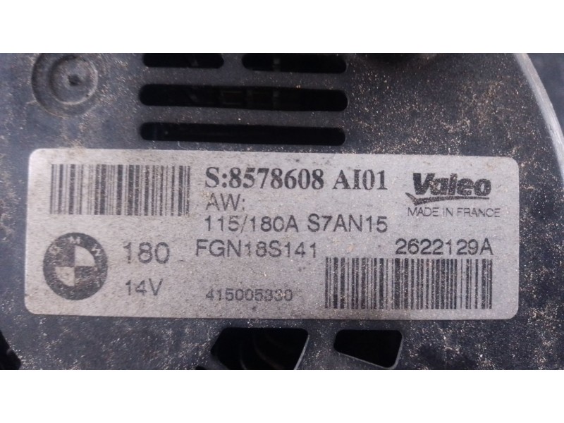 Recambio de alternador para bmw 3 (f30, f80) 318 d referencia OEM IAM   