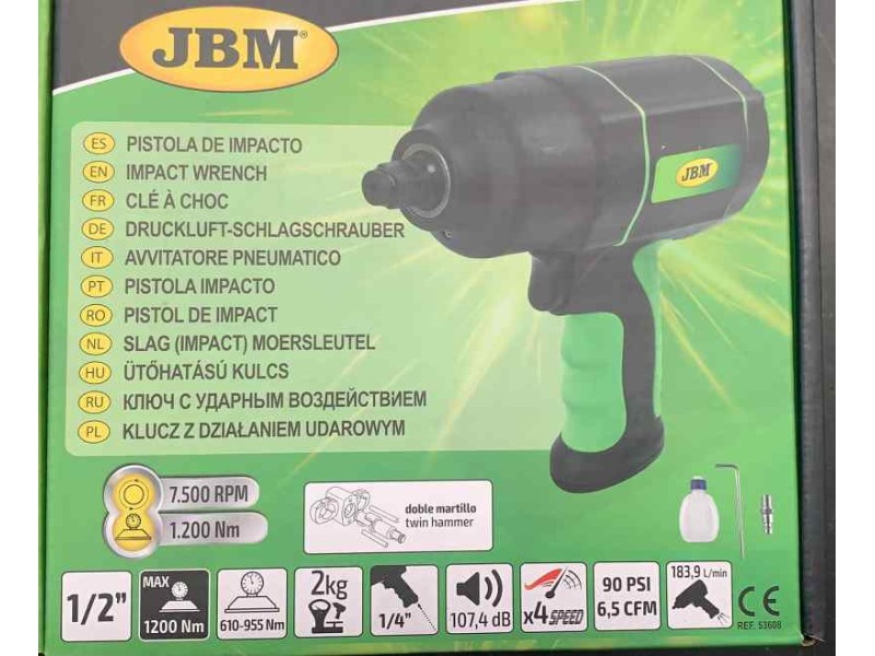 Recambio de pistola impacto para universal pistola impacto jbm 1/2´´ 1200nm referencia OEM IAM 53608 NUEVO ESTANTERIA4