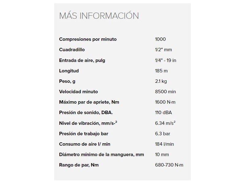 Recambio de pistola impacto para universal pistola impacto 1/2´´ irimo composite 1600nm referencia OEM IAM PIW12 NUEVO TIENDA