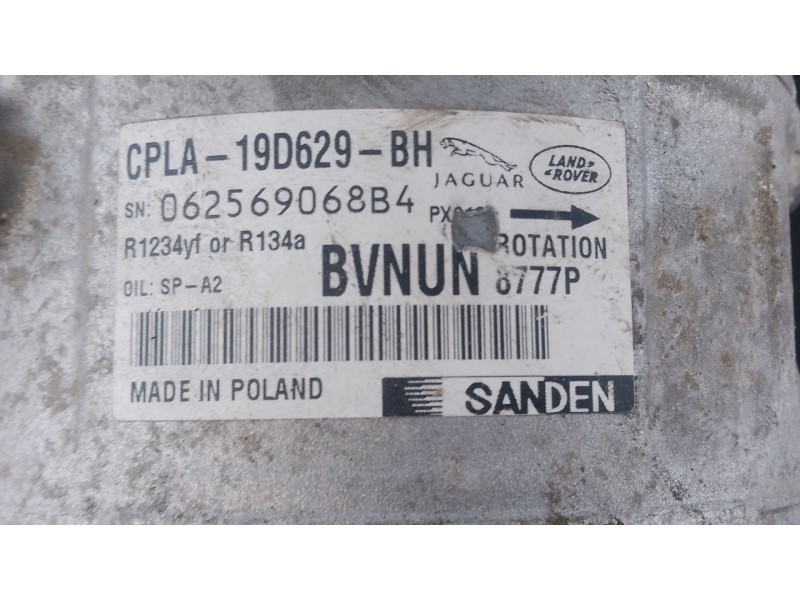 Recambio de compresor aire acondicionado para jaguar xe prestige referencia OEM IAM   