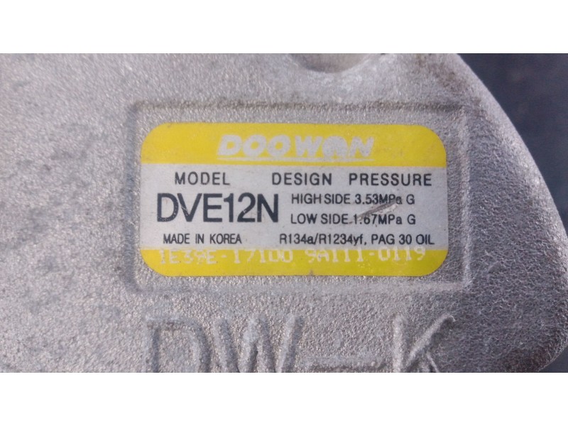 Recambio de compresor aire acondicionado para kia stonic (yb) 1.0 t-gdi referencia OEM IAM   