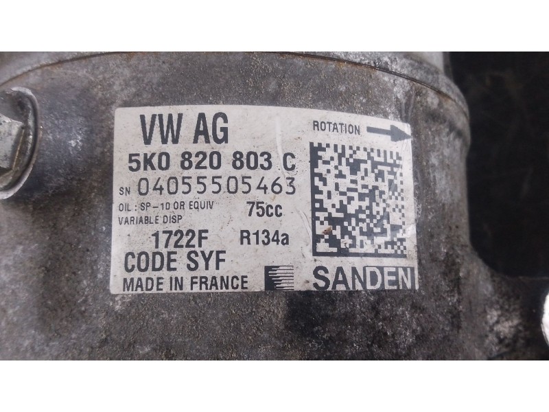Recambio de compresor aire acondicionado para audi q3 (8ub, 8ug) 2.0 tdi referencia OEM IAM   