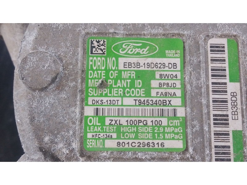 Recambio de compresor aire acondicionado para ford ranger (tke) 3.2 tdci 4x4 referencia OEM IAM   