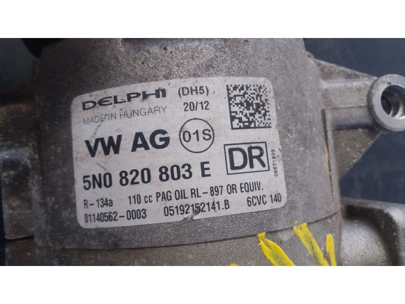 Recambio de compresor aire acondicionado para volkswagen golf vi (5k1) 1.6 tdi referencia OEM IAM   