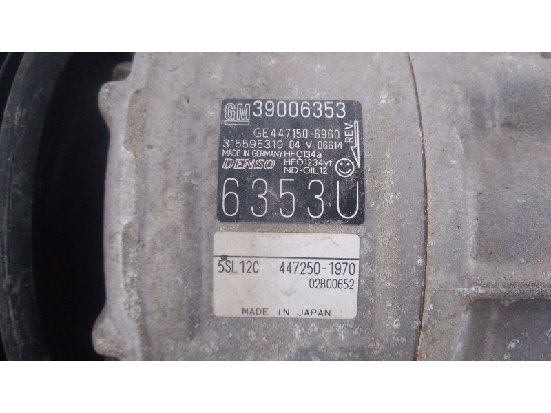 Recambio de compresor aire acondicionado para opel corsa e (x15) 1.4 (08, 68) referencia OEM IAM   