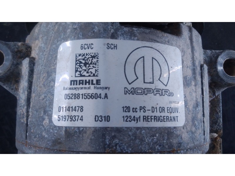 Recambio de compresor aire acondicionado para jeep compass (mp, m6, mv, m7) 1.4 multiair referencia OEM IAM   
