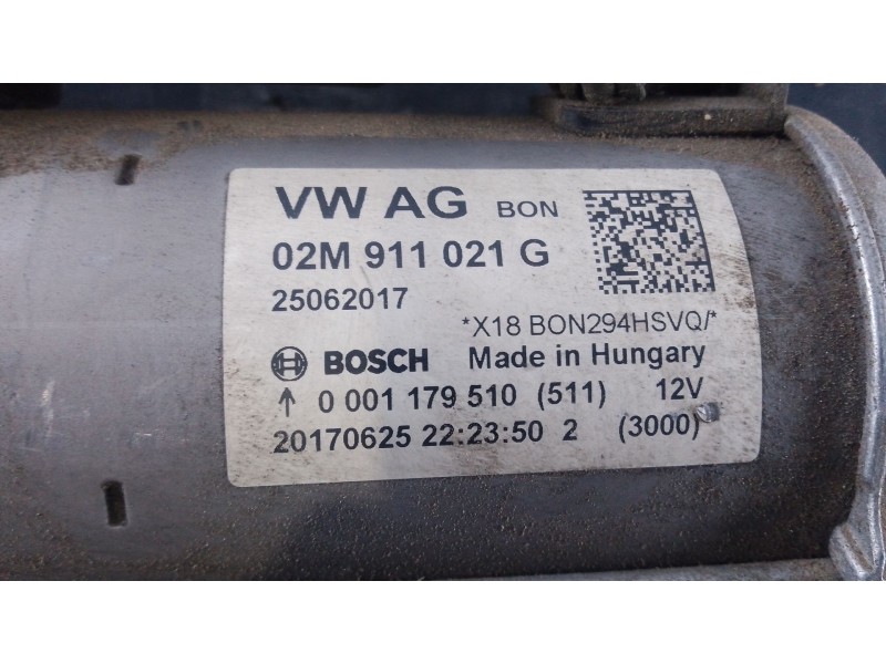 Recambio de motor arranque para skoda fabia active referencia OEM IAM 02M911021G 0001179510 