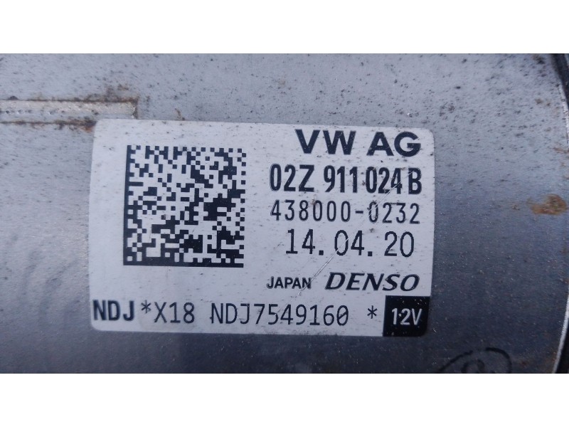 Recambio de motor arranque para seat ibiza v (kj1, kjg) 1.6 tdi referencia OEM IAM 02Z911024B 4380000232 