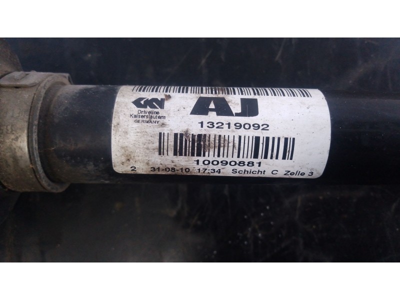 Recambio de transmision delantera derecha para opel insignia a (g09) 2.0 cdti (68) referencia OEM IAM 13219092  