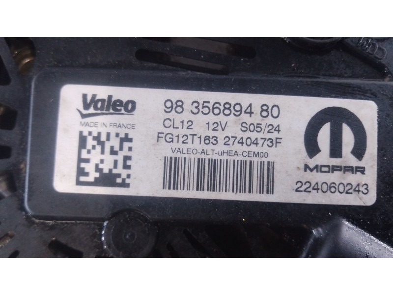Recambio de alternador para citroën c3 aircross i (2r_, 2c_) 1.2 puretech 110 (2rhnzb, 2rhnzw, 2rhnpx, 2rhnpj) referencia OEM IA