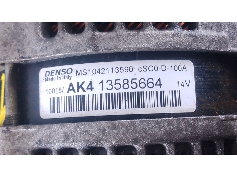 Recambio de alternador para opel corsa e (x15) 1.4 (08, 68) referencia OEM IAM   