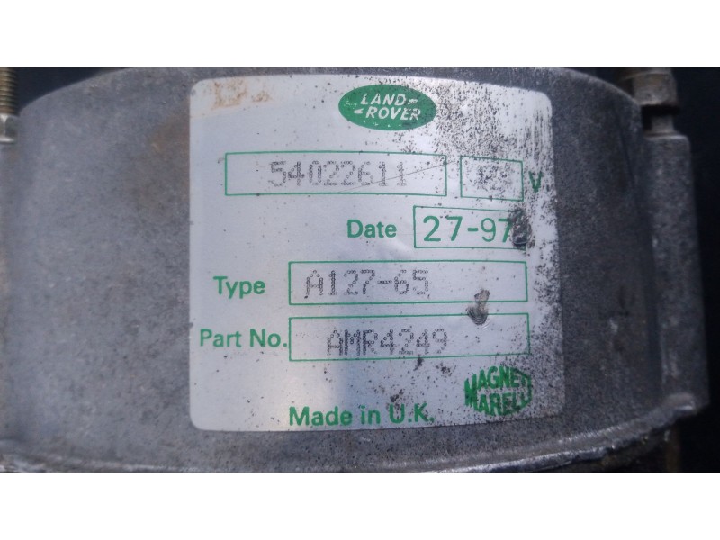 Recambio de alternador para land rover discovery (salljg/lj) referencia OEM IAM   