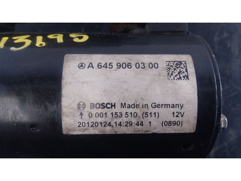 Recambio de motor arranque para mercedes-benz clase b sports tourer (w246, w242) b 180 cdi (246.200) referencia OEM IAM A6459060