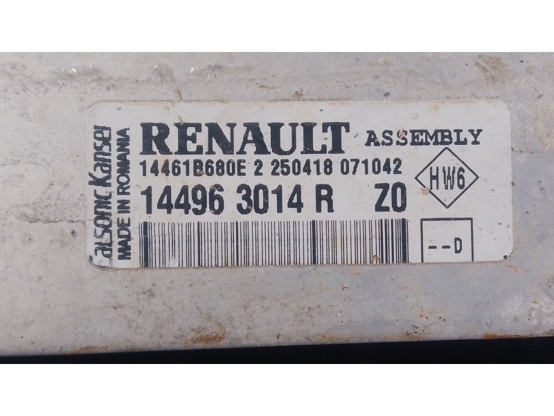 Recambio de intercooler para renault clio iv (bh_) 0.9 tce 90 lpg referencia OEM IAM   