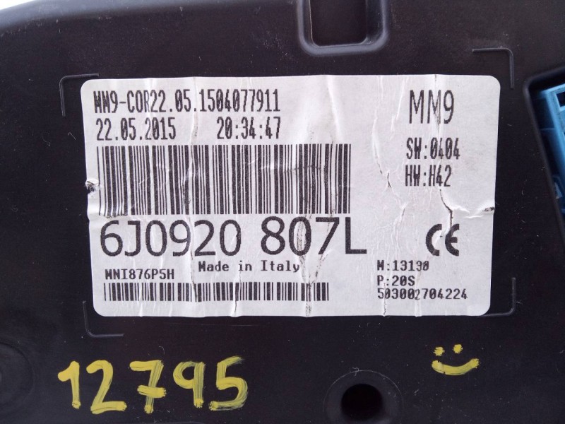 Recambio de cuadro instrumentos para seat ibiza (6j5) style referencia OEM IAM 6J0920807L  E2-A1-28-5