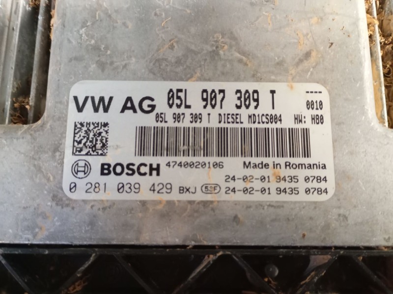 Recambio de centralita motor uce para volkswagen tiguan (ad1, ax1) 2.0 tdi referencia OEM IAM 05L907309T 0281039429 