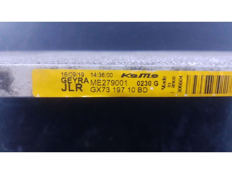 Recambio de condensador / radiador aire acondicionado para jaguar f-pace (x761) 3.0 sdv6 awd referencia OEM IAM   