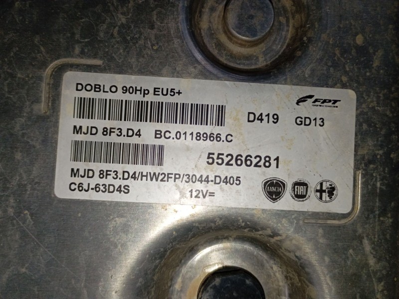 Recambio de centralita motor uce para opel combo furgoneta/monovolumen (x12) 1.3 cdti (b05) referencia OEM IAM 55266281  