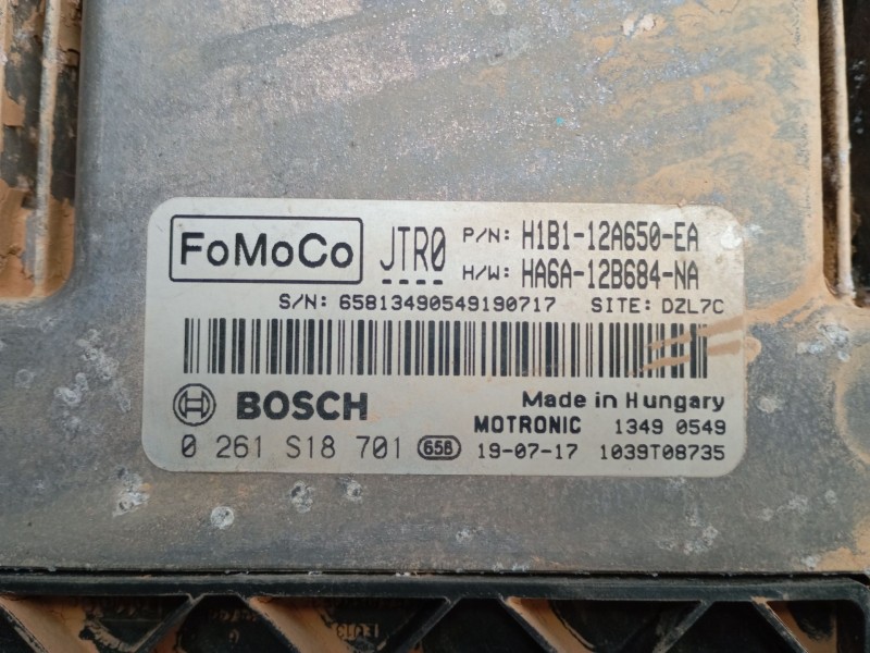 Recambio de centralita motor uce para ford ecosport 1.0 ecoboost referencia OEM IAM H1B112A650EA HA6A12B684NA 