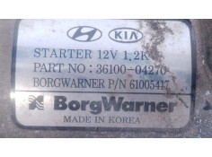 Recambio de motor arranque para kia stonic (yb) 1.0 t-gdi referencia OEM IAM    2