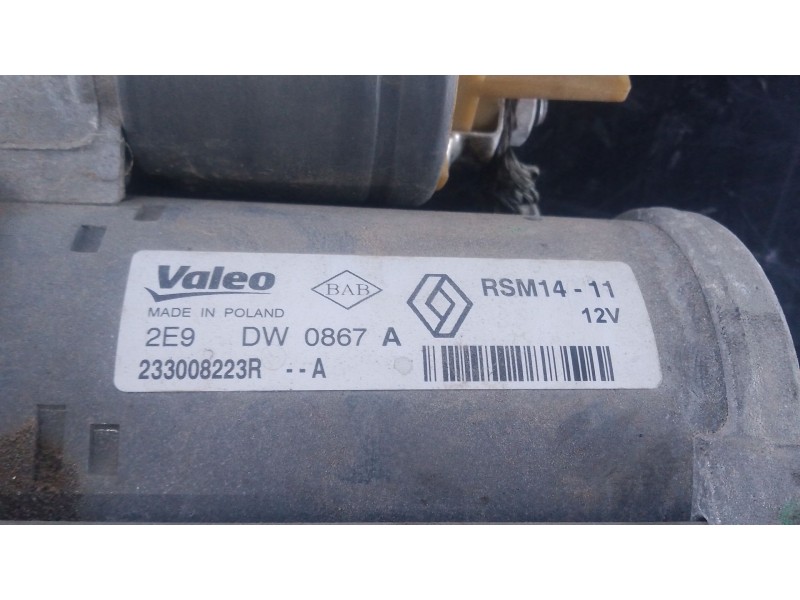 Recambio de motor arranque para renault clio iv (bh_) 1.5 dci 90 referencia OEM IAM   