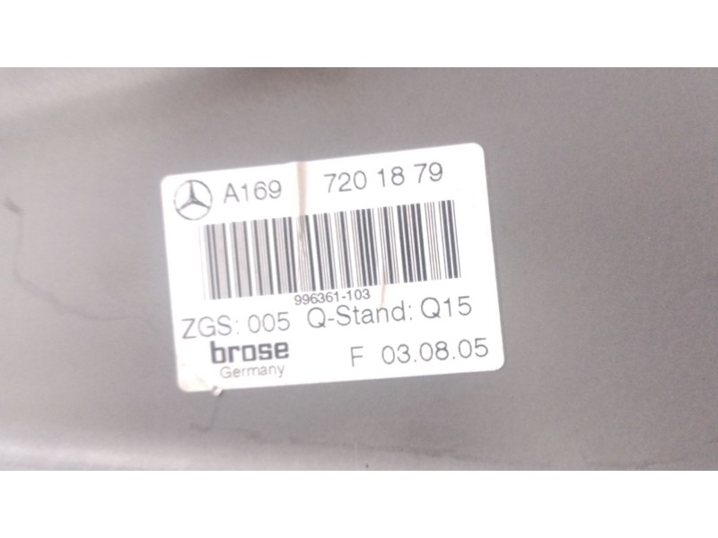 Recambio de elevalunas delantero derecho para mercedes-benz clase a (w169) a 200 cdi (169.308, 169.008) referencia OEM IAM   