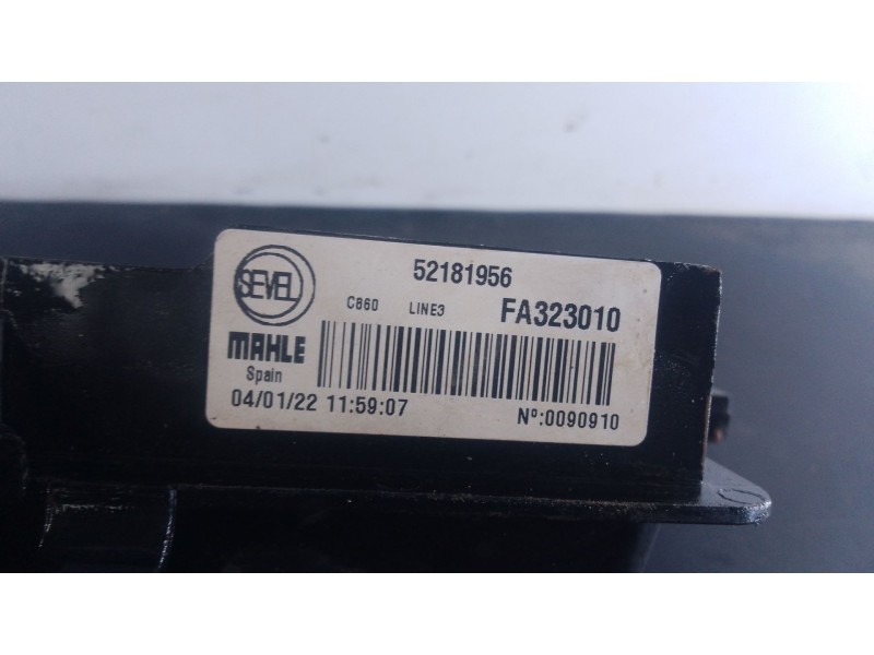 Recambio de electroventilador para peugeot boxer furgoneta 2.2 bluehdi 120 referencia OEM IAM   