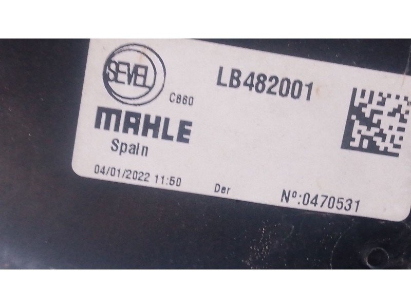 Recambio de electroventilador para peugeot boxer furgoneta 2.2 bluehdi 120 referencia OEM IAM   