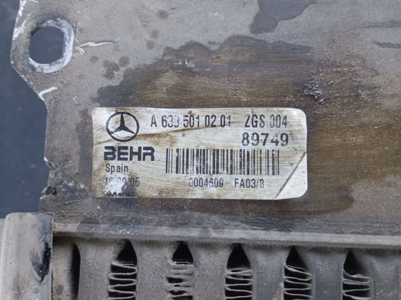 Recambio de intercooler para mercedes-benz vito / mixto furgoneta (w639) 111 cdi (639.601, 639.603, 639.605) referencia OEM IAM 