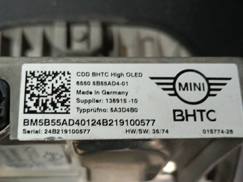 Recambio de sistema navegacion gps para mini mini countryman c u25 referencia OEM IAM   