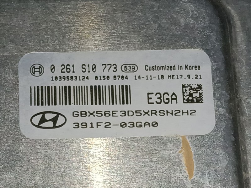 Recambio de centralita motor uce para hyundai i20 ii (gb, ib) 1.2 referencia OEM IAM 391F203GA0 0261S10773 