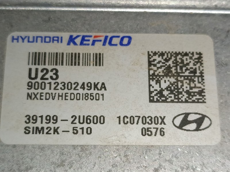 Recambio de centralita motor uce para hyundai tucson (tl, tle) 1.6 crdi hybrid 48v referencia OEM IAM 391992U600  
