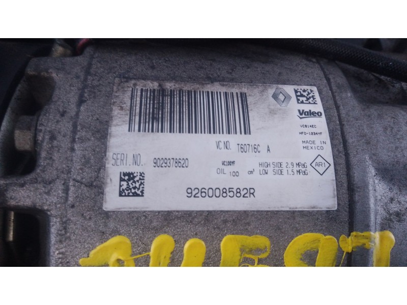 Recambio de compresor aire acondicionado para renault clio iv (bh_) 1.5 dci 90 referencia OEM IAM   