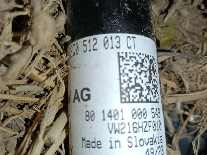 Recambio de amortiguador trasero derecho para volkswagen t-cross (c11, d31) 1.0 tsi referencia OEM IAM 2Q0512013CT  