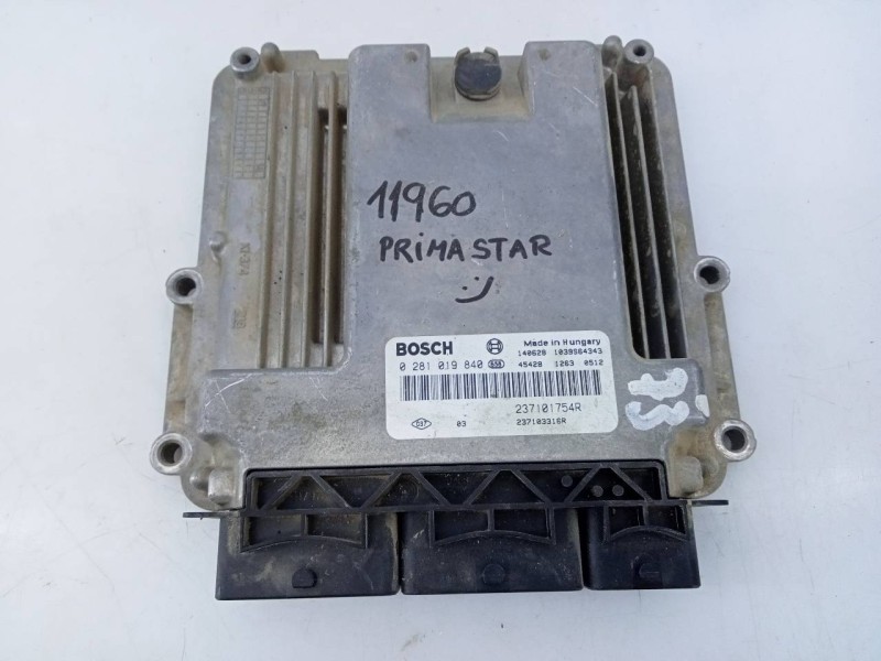 Recambio de centralita motor uce para nissan primastar (x..) kasten l1h1 2.7t referencia OEM IAM 237101754R 0281019840 E3-B4-23-