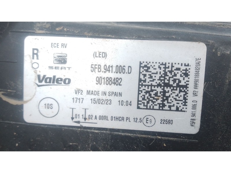 Recambio de faro derecho xenon para seat leon (kl1, klg) 2.0 tdi referencia OEM IAM   