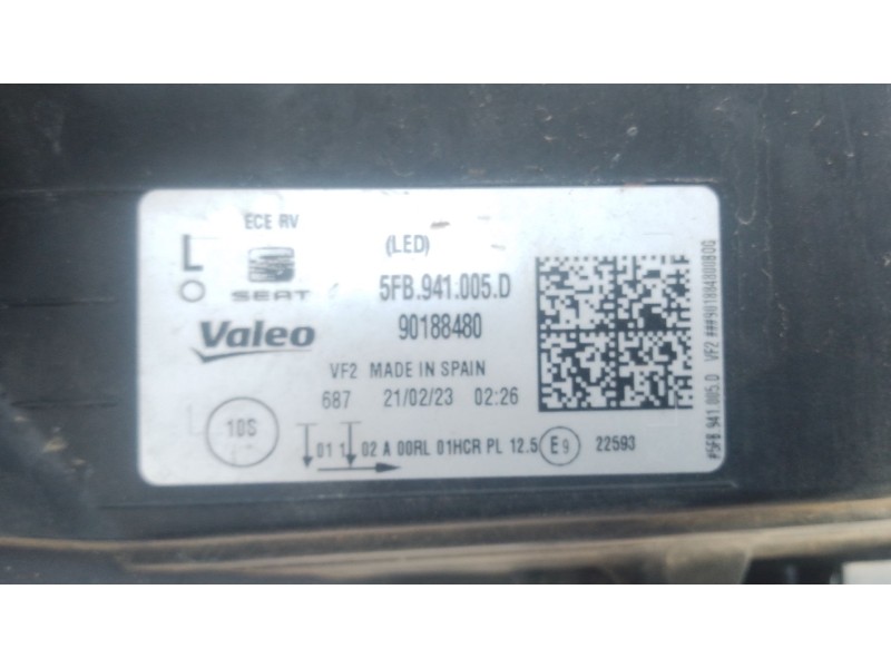 Recambio de faro izquierdo xenon para seat leon (kl1, klg) 2.0 tdi referencia OEM IAM   