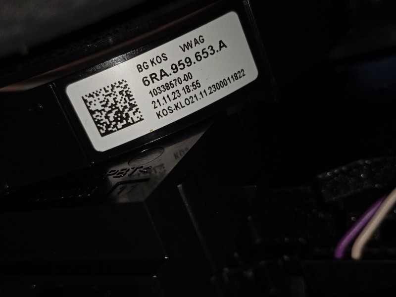 Recambio de anillo airbag para volkswagen t-cross (c11, d31) 1.0 tsi referencia OEM IAM 6RA959653A  