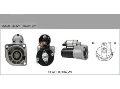 Recambio de motor arranque para seat cordoba (6l2) 1.4 16v referencia OEM IAM ARF580201HQ  T1-3-B NUEVO