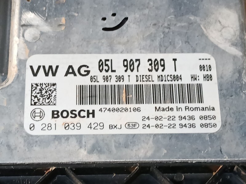 Recambio de centralita motor uce para audi q2 (gab, gag) 30 tdi referencia OEM IAM 05L907309T 0281039429 