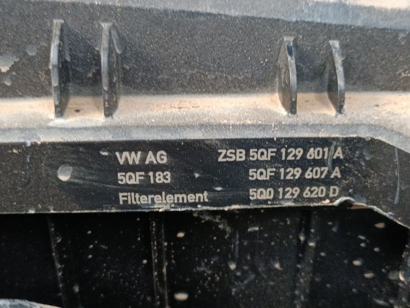 Recambio de filtro aire para audi q2 (gab, gag) 30 tdi referencia OEM IAM 5QF129607A  