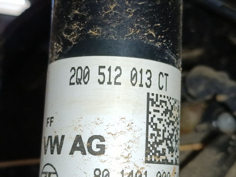 Recambio de amortiguador trasero izquierdo para volkswagen t-cross (c11, d31) 1.0 tsi referencia OEM IAM 2Q0512013CT  
