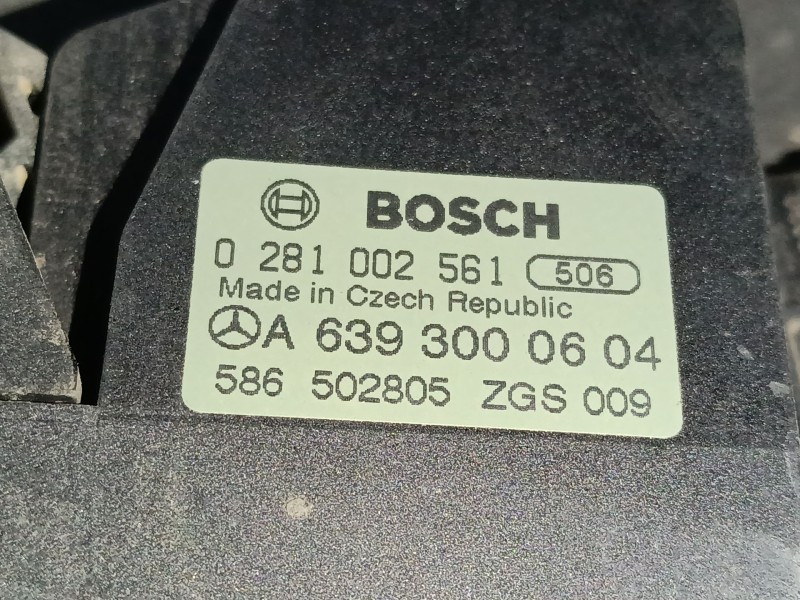Recambio de pedal acelerador para mercedes-benz vito / mixto furgoneta (w639) 109 cdi (639.601, 639.603, 639.605) referencia OEM