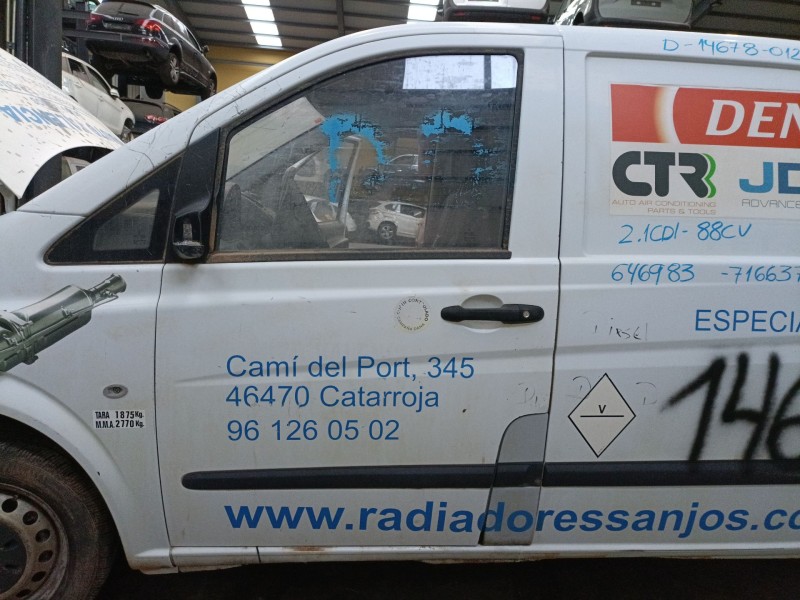 Recambio de puerta delantera izquierda para mercedes-benz vito / mixto furgoneta (w639) 109 cdi (639.601, 639.603, 639.605) refe