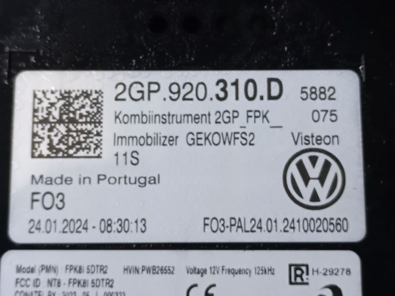 Recambio de cuadro instrumentos para volkswagen t-cross (c11, d31) 1.0 tsi referencia OEM IAM   